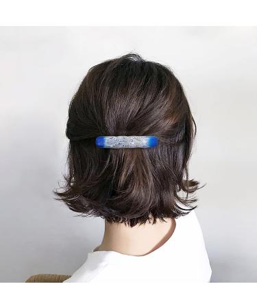 Xiuyer 12PCS Automatic Hair Clips - Elegant Tortoise Rectangle Hairpins for Women | Multicolored French Hair Clamps - Perfect Hair Styling Accessories - Buy Online on GoSupps.com