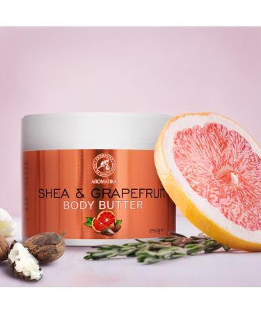 Shea & Grapefruit Body Butter 250g | Natural Moisturizing Cream for Dry Skin | Karit Oil Body Butter | Nourishing Skin Care - Buy Online on GoSupps.com