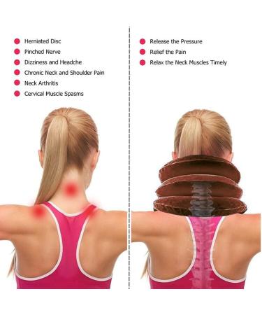 Brown Neck Stretcher Inflatable Air Neck Traction Apparatus Devic Neck Cervical Collar Pillow Pain Stress Pain Relief Tractor - Buy Online on GoSupps.com