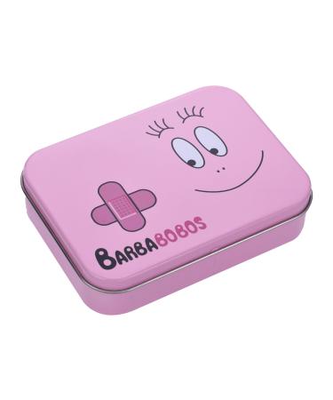 Barbababas children's plaster licensed product - 6 pieces - metal box - 24 plaster - Nice design plaster storage box for children - Suitable for backpack - Handbag barbabos 6 pieces