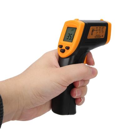 NonContact Thermometer Convenient Lightweight Handheld Temperature Meter LCD Digital HW600 Temperature Measuring Thermometer for Industry(Yellow) - Buy Online on GoSupps.com