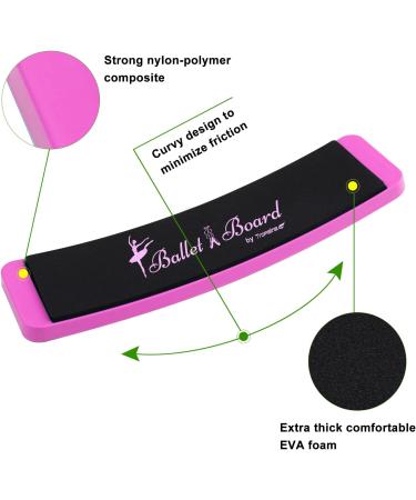 Portable Ballet Turning Board - Spin Turn Board for Dancers, Ice Skaters, Gymnasts & Cheerleaders - Pink - Buy Online on GoSupps.com