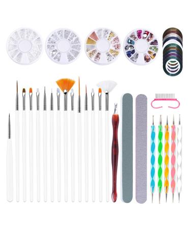 Yolispa Gel Nail Polish Lamp Starter Kit - 36W UV LED Nail Dryer & 15 Nail Art Brushes for Perfect Manicures | International Shipping Available - Buy Online on GoSupps.com