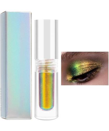 Iridescent Eyeshadow | Sparkling Holographic Eye Shadow | Long Lasting Duochrome Shimmer Liquid Eyeshadow for Women Quick-Drying Eye Makeup Shakven 04 - Buy Online on GoSupps.com