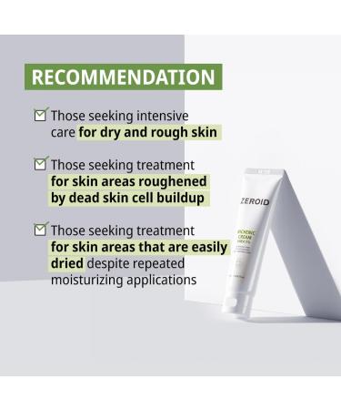 ZEROID Richenic Cream with Urea 5% - Intensive Korean Dermocosmetic Skincare for Dry Skin (2 oz./60 ml) - Duo Pack - International Shipping Available - Buy Online on GoSupps.com