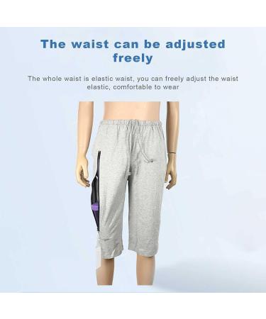 Unisex Daily Wear Care Underwear Shorts for Ostomy & Urinate Drainage - Comfortable Gray Pants - Buy Online on GoSupps.com