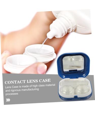 Solustre Contact Lens Case - 2 Sets Lens Container & Fashion Make-Up Mirror Box for International Shipping - Buy Online on GoSupps.com