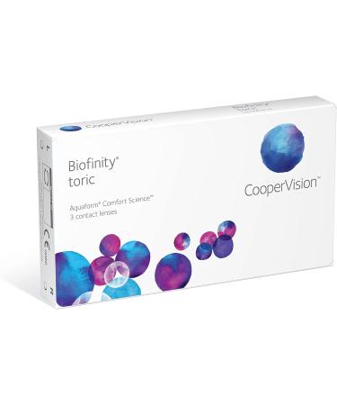 Buy Biofinity Toric Monthly Soft Contact Lenses - 3 Pieces | BC 8.70mm | DIA 14.5mm | CYL -0.75 | AXIS 170 | -3.00 Diopters - International Shipping Available - Buy Online on GoSupps.com