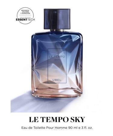 L'Bel Le Tempo Sky Eau de Toilette for Men Wood & Spices Notes 3 fl oz 90 ml - Buy Online on GoSupps.com