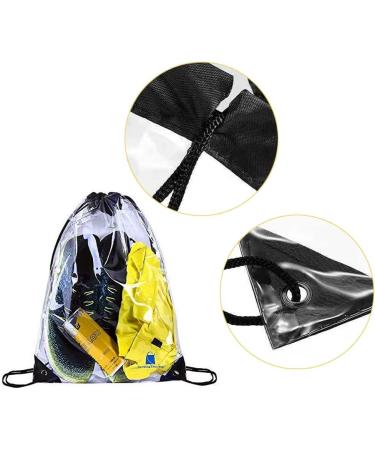 Wuzdy Transparent Sports Backpack - Water-Repellent Unisex Bag for School Gym & Sports - 2 Pieces - Buy Online on GoSupps.com