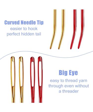 10 PCS Yarn Needles Tapestry Needle Set for Crochet, Sewing, Knitting - Blunt, Curved Stitch Supplies with Storage Case - Buy Online on GoSupps.com