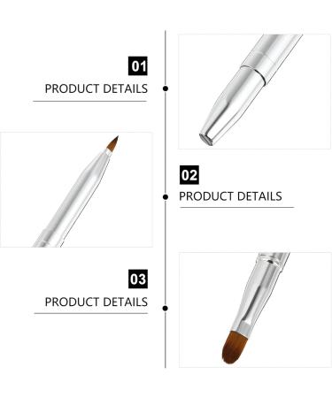 Beaupretty Travel Lipstick Brush Foundation Brush Portable Lip Brush Lipstick Applicator Wands Eyeshadow Brush Lip Gloss Lipstick Flexible Lipstick Brush Lip Liner Brush With Hat - Buy Online on GoSupps.com