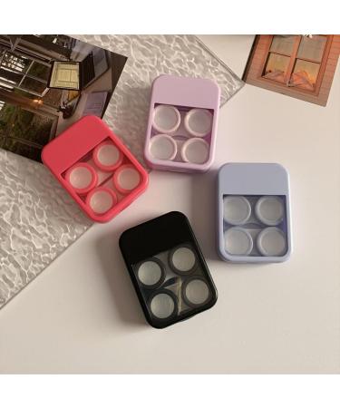 AOYEAH Portable Contact Lens Case with Mirror Travel Accessory & Organizer Set in Black for Easy Lens Care - Buy Online on GoSupps.com