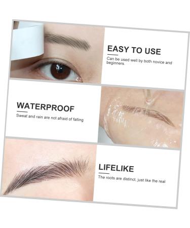 Balacoo 9 Sheets Waterproof Eyebrow Stickers Fake Eyebrow Stickers Artificial Eyebrow Template Make up 6d - Buy Online on GoSupps.com