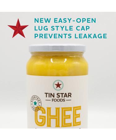 Tin Star Foods Grassfed Ghee - 32 fl oz. | Keto, Whole 30, 21 Day Detox Approved | Lactose & Casein Free - Buy Online on GoSupps.com