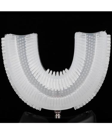 Electric Sonic U-Shaped Toothbrush for Teeth Whitening | 360 Smart Cleaning with Silicone Brush Head | Oral Care Tool in White - Buy Online on GoSupps.com