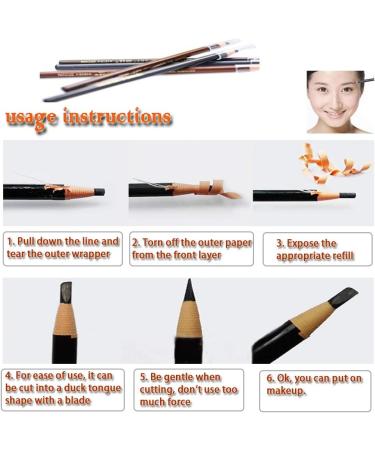  Kingknow Pull Cord Eyebrow Pencil Pen Waterproof sweat-proof long-lasting eyebrow powder that won't fade easily (light coffee #15) - Buy Online on GoSupps.com
