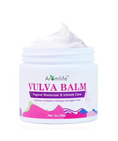 Vulva Moisture Balm Cream for Female Dryness Cure and Support Itching Irritation Vaginal Moisturizer Cream for Hoemone Balance 2 OZ. Pack Of 1