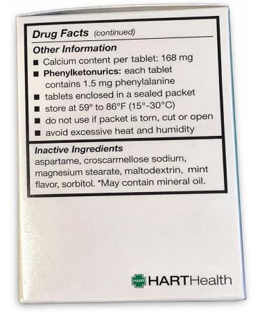 HART Health Nutralox Mint Antacid 100 Chewable Tablets - Buy Online on GoSupps.com