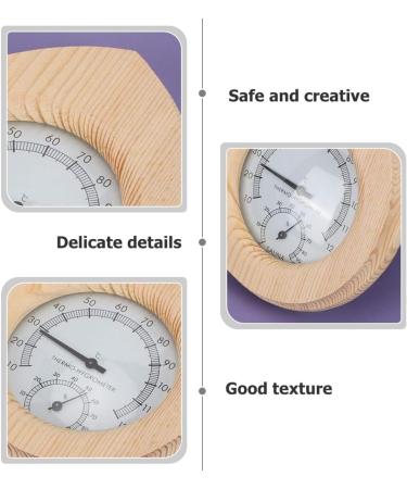 Abaodam 3-in-1 Sauna Temperature & Moisture Knife | Durable Outdoor Thermometer & Hygrometer | Long-lasting ABS Wall Display Accessories - Buy Online on GoSupps.com