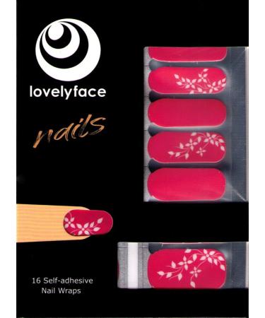 Lovelyface Nails - Naive Patterned Exclusive Nail Wraps - 16 Thin Self-Adhesive Long-Lasting Nail Foils - Non-Toxic