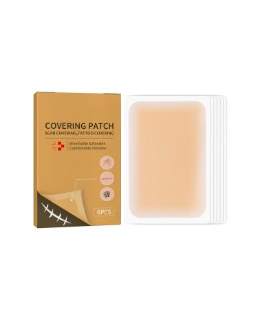 Patchs correcteurs invisibles lot de 6 teinte chair waterproof id aux pour camoufler tatouages et cicatrices