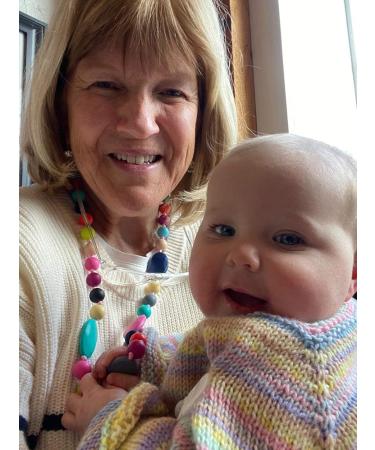 Silicone Teething Necklace for Mom and Baby - Nursing Necklace for Biting, Chewing, and Fidgeting - Sensory Chew Necklaces for Autistic Toddler Kids ADHD (Style A) - Buy Online on GoSupps.com