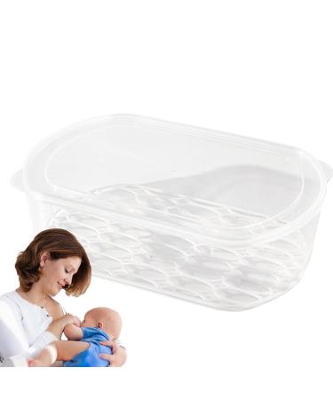 YAJEXUN Breast Milk Storage Container - Stackable Waterproof & Sealed Organizer Box for Refrigeration | Ideal Medium Size for Easy Breast Milk Storage - Buy Online on GoSupps.com
