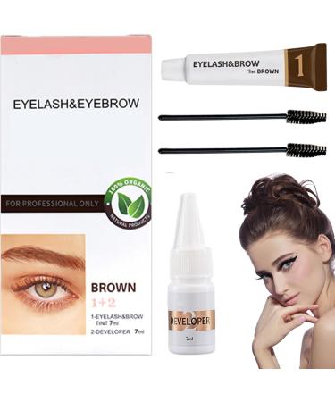 Eyebrow Dye Kit Quick Drying Waterproof Eyebrow Dye Semi-permanent Lash Tinting Quick Dry Waterproof Long-lasting Tint For Natural Eyelash Fast And Safe Results - Buy Online on GoSupps.com