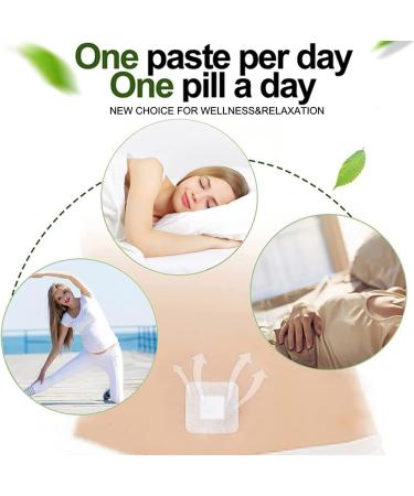Mugwort Belly Patch - Natural Abdomen Navel Patch for Women and Men (60 pcs) - Buy Online on GoSupps.com
