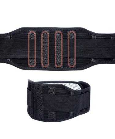 Samnuerly Lordosis support adjustable Turmalin self-heating magnetic therapy-fold support belt lumbar spine-back-waist support Dophalling Healthcare Men women (size: l)