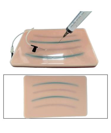 Backbayia Silicone Injection Training Pad - 3 Layers, 4 Veins for Infusion & Suture Practice - Buy Online on GoSupps.com