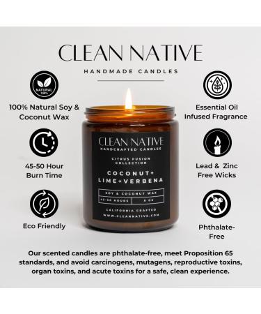 Buy Tropical Coconut Lime Verbena Candle - Premium Soy & Coconut Wax - International Shipping Available - Buy Online on GoSupps.com