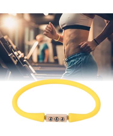 Buy Anti-Static Wrist Bands | Silicone Sports Bracelet | Yellow Negative Ion Energy Balance Wristband for Healthcare - Shop Internationally - Buy Online on GoSupps.com
