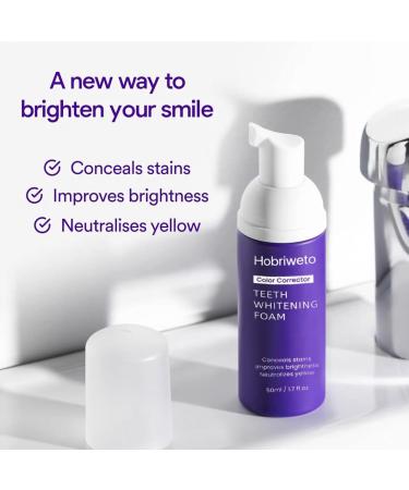 Lila Toothpaste for Whitening | 50ml Purple Color Corrector Foam | Stain Removal Kit for Brighter Smile - Buy Online on GoSupps.com