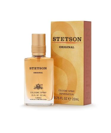 Stetson Original Cologne for Men - Classic Woody and Masculine Aroma - Citrus, Patchouli, Tonka Bean - 0.75 Fl Oz Spray - Buy Online on GoSupps.com