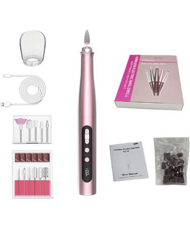 Milageto Nail Sander Nail File Lightweight for Acrylic Gel Nails Polish Portable Professional for Trimming Grinding Manicure Polishing Pink - Buy Online on GoSupps.com