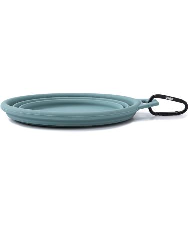 Ohmo Foldable Dog Bowl 800ml - Portable Travel Water Bowl for Medium to Large Pets - Extra Thick Light Blue - Buy Online on GoSupps.com