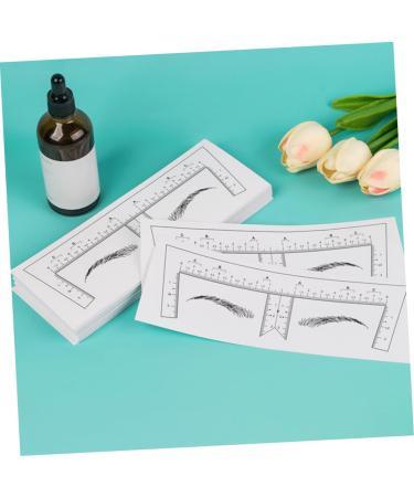NOLITOY Eyebrow Ruler 100pcs Eyebrow Design Ruler Measuring Shaper Tool Eyebrow Shaper Tool Eyebrow Trimming Drawing Tool - Buy Online on GoSupps.com