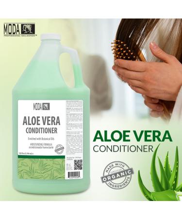 MODA Moisturizing Conditioner for All Hair Types - 128 Oz Aloe Vera Formula | Strengthens Moisturizes & Adds Volume | Professional Hair Care that Restores Color & Shine - Buy Online on GoSupps.com