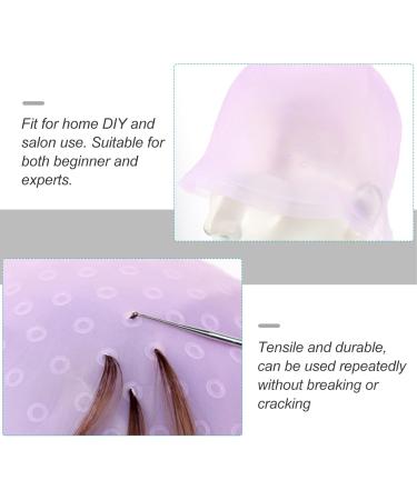 OSALADI 1 Set Hair Color Highlighter Cap Pink Hair Dye Silicone Hair Salon Caps Hair Bleach Hair Coloring Caps Bleach for Hair Pink Hat Frosted Clamshell Baked Oil Cap Stainless Steel - Buy Online on GoSupps.com
