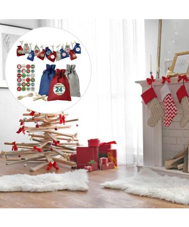 KONTONTY 1 Set Christmas Bag Candy Bags Christmas Advent Calendar Storage Pouch Drawstring Storage Bags - Buy Online on GoSupps.com