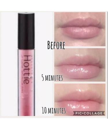 Younique MOODSTRUCK HOTTIE Lip Plumper - Pale Pink Plumping Gloss with Collagen Peptides & Sodium Hyaluronate for Hydrated Plump Lips | International Shipping Available - Buy Online on GoSupps.com