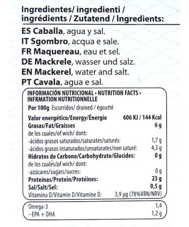Soldimar Pesasur Natural Mackerel Fillets in Water 120g (Pack of 5) - Buy Online on GoSupps.com