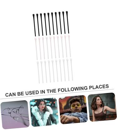 Lurrose Vintage Glasses Legs - 45 Pairs of Comfortable Earphone Silicone Socks & Metallic Glass Holder - 5 Colors Spare Parts & Bands - 7.25x0.5cm - Buy Online on GoSupps.com