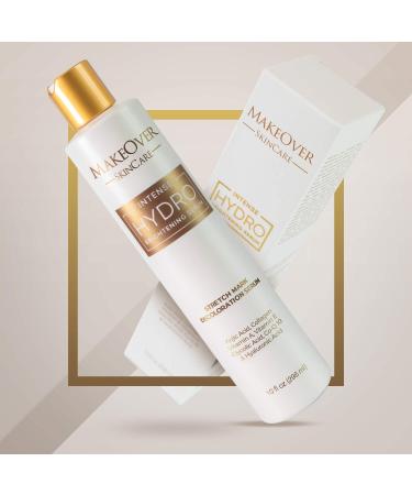 MakeOver Intense Hydro Brightening Serum - Radiant Skin, Stretch Mark Removal - Kojic Acid, Collagen, Vitamin A&E - Glycolic Acid, CoQ10, Hyaluronic Acid - 296ml - Buy Online on GoSupps.com