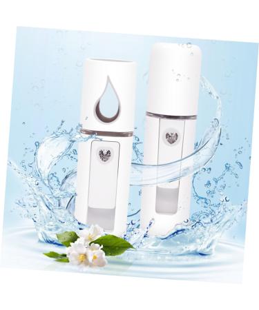 FOYTOKI 2pcs Cool Mist Sprayer Cool Face Mist Steamer Handy Facial Sprayer for Eyelash Extensions White - Buy Online on GoSupps.com