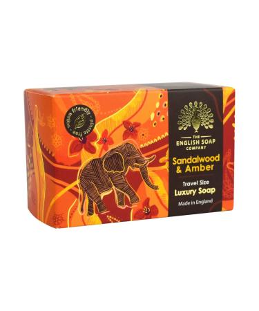 The English Soap Company The English Soap Company Luxury Sandalwood & Amber Travel Size Soap 100g
