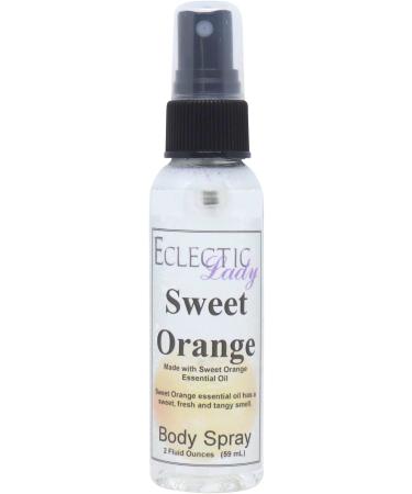 Sweet Orange Essential Oil Body Spray 2 ounces Body Mist for Women with Clean Light & Gentle Fragrance Long Lasting Perfume with Comforting Scent for Men & Women Cologne with Soft Subtle Aroma Regular Strength 2 Fluid Ounces