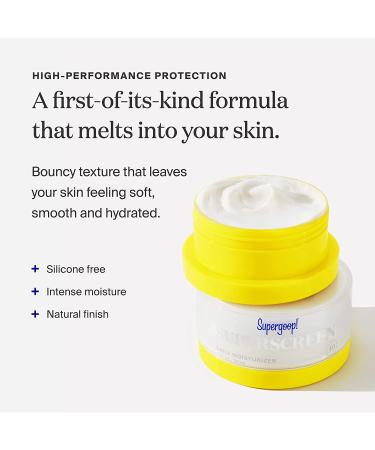 Supergoop! Superscreen SPF 40 PA+++ Hydrating Daily Moisturizer 1.7 fl oz - Reef-Friendly Sunscreen for UV Protection, Pollution, Blue Light - Buy Now - Buy Online on GoSupps.com
